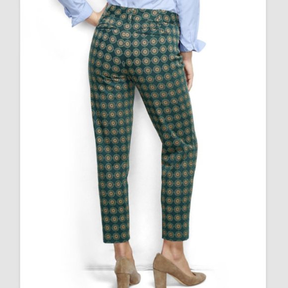 Lands End Drake Green Slim Twill Pants Size 4P - Picture 2 of 10